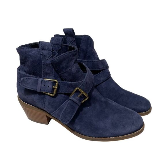 Cole Haan Navy Blue Ankle Booties - Picture 1 of 7